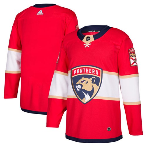 Adidas Men Florida Panthers Blank Red Home Authentic Stitched NHL Jersey->florida panthers->NHL Jersey
